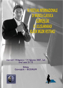 Locandina Festival Internazionale di Musica Classica di Gümüşlük