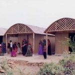 Paper Log House, 2001, Bhuj, India, Photos by Kartikeya Shodhan