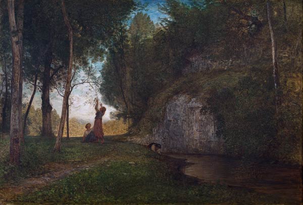 Antonio Fontanesi, La quiete, 1860. Fondazione Torino Musei - Galleria d’arte Moderna