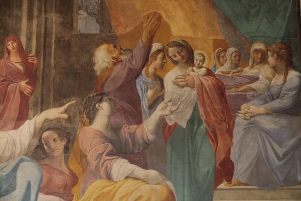 Ludovico Carracci, Nascita della Vergine (part.)